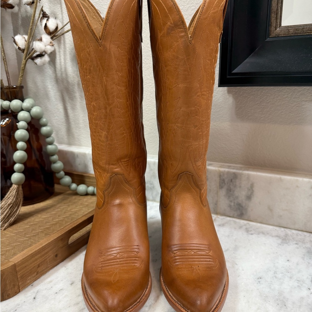 Brown Leather Cowboy Boots